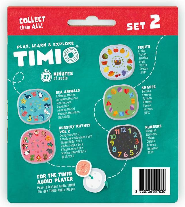 Immagine prodotto Timio Set di dischi audio 2 (Tedesco, Spagnolo, Cinese, Francese, Olandese, Multilingue, Italiano, Portoghese, Inglese)