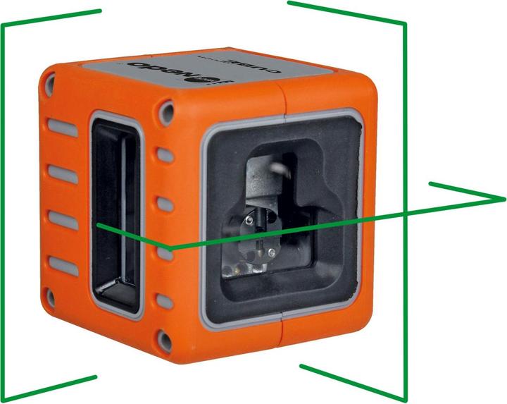 Actual product image Nedo 460867 Cube Kreuzlinienlaser grün