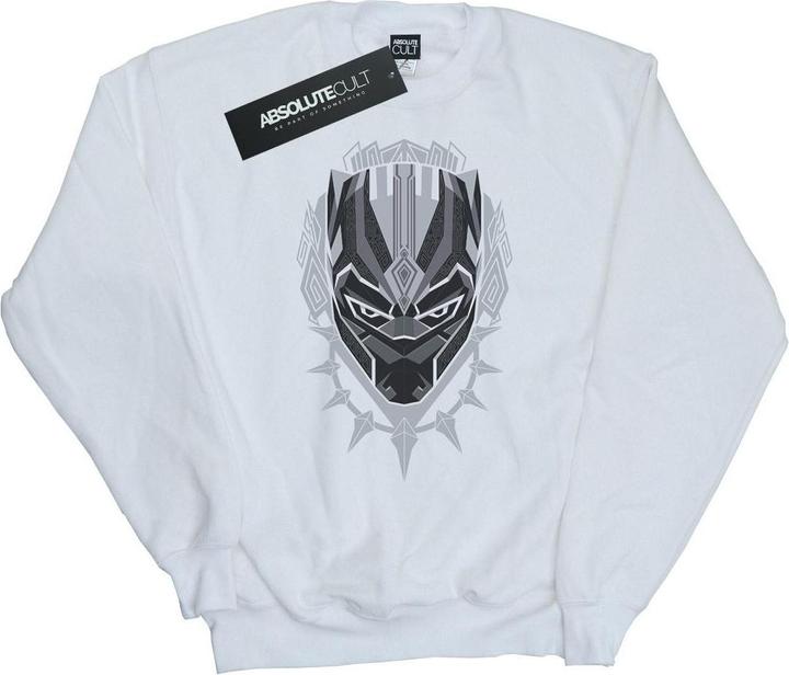 Schwarzer Panther Kopf Baumwolle Sweatshirt