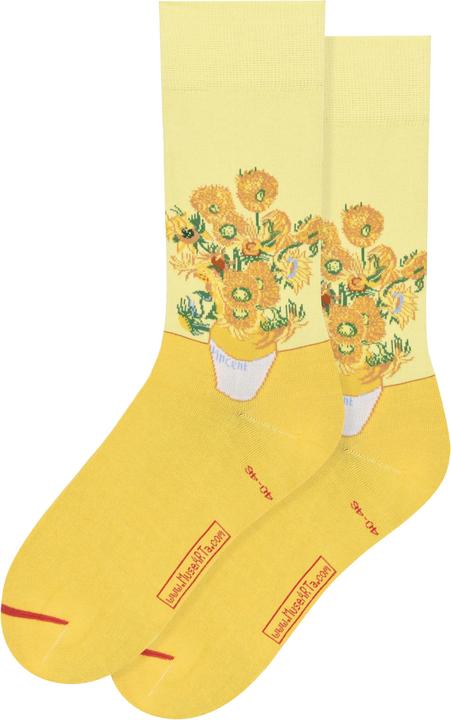 Image du produit MuseARTa Chaussettes Vincent van Gogh - Tournesols (Une unité par pack, 36 - 40)