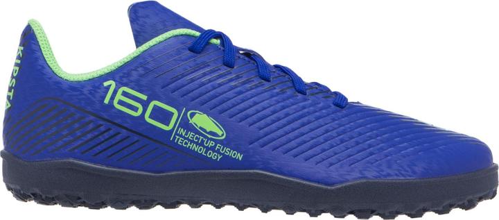 Immagine prodotto Kipsta Scarpe da calcio multispeed da bambino TF con lacci - 160 Turf blu (35)