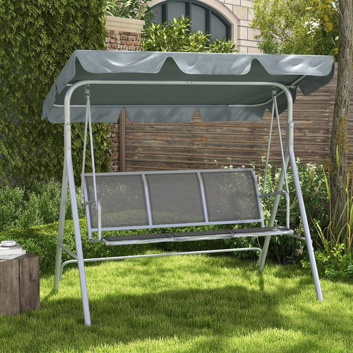 Image du produit Outsunny Balançoire hollywoodienne avec toit