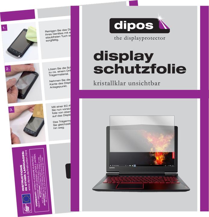 Actual product image Dipos Screen Protector Crystalclear (2 Piece, Legion Y520)