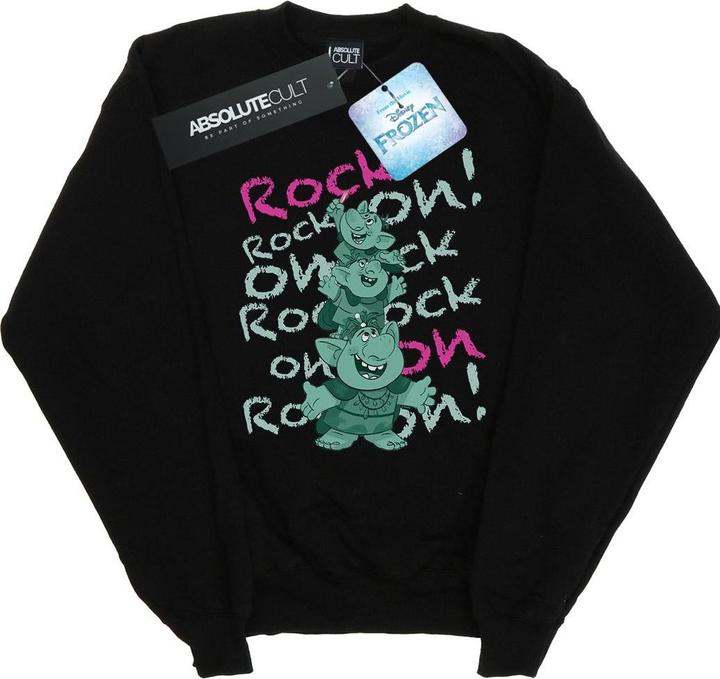 Actual product image Disney Girls Frozen Trolls Rock On Sweatshirt (140, 146)