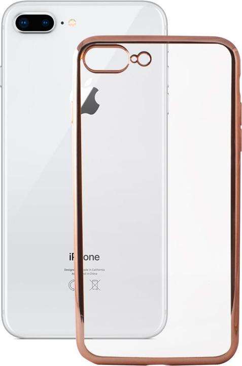 Actual product image Contact METAL FLEX COVER TPU 8 Plus, 7 Plus METALLIC ROSE GOLD (Apple iPhone 7 Plus)