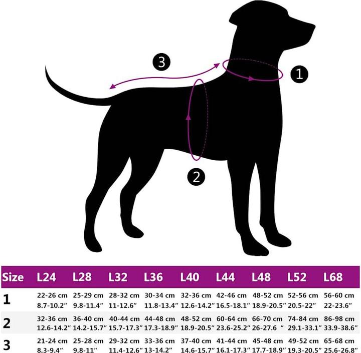 Produktbild VidaXL Hundemantel mit Geschirr Wasserdicht Reflektierend (24, Hundemantel)