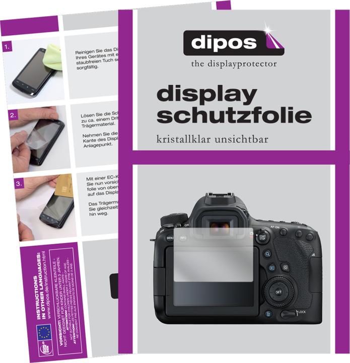 Produktbild Dipos Displayschutzfolie Crystalclear (Displayschutz, Canon EOS 6D Mark II)