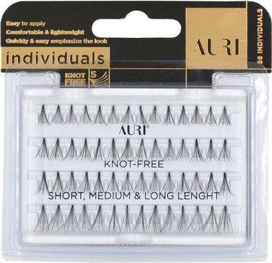 Produktbild Auri Individuelles Mix künstliche Wimpern Cluster ohne Streifen Kurz Mittel Lang 56 Stück