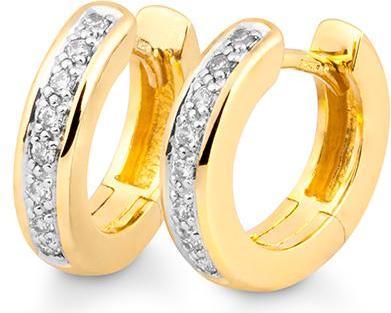 Produktbild Breuning Creolen - BRILL. 0,16 Ct. H/si (750/18 K Gold)