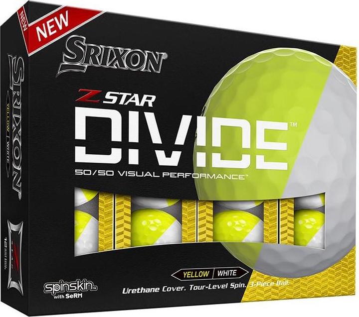 Actual product image Srixon Z-Star Divide white/yellow (8-2023)