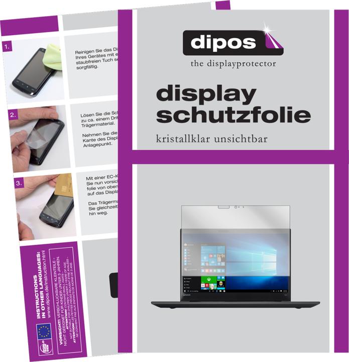 Image du produit Dipos Film de Protection d’écran Crystalclear (2 pièce(s), Thinkpad T570)