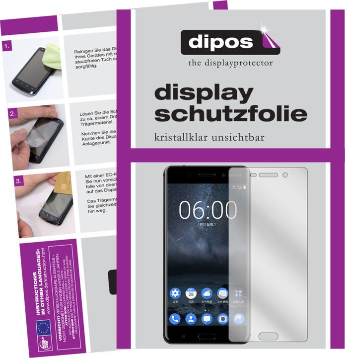 Image du produit Dipos Film de Protection d’écran Crystalclear (6 pièce(s), Nokia 6)