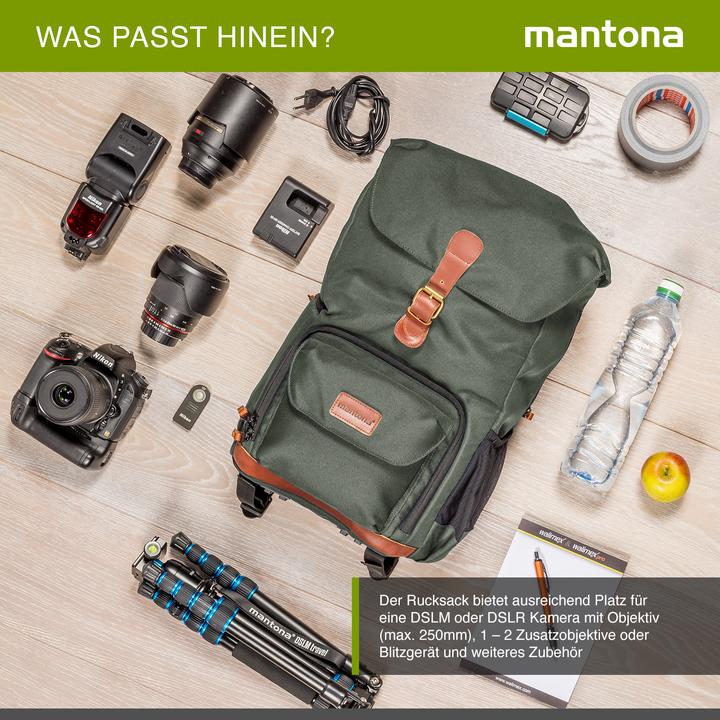 Actual product image mantona Luis junior retro photo backpack (Photo backpack, 29.70 l)