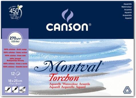 Produktbild Canson Aquarellblock Montval Torchon (18 x 25 cm)