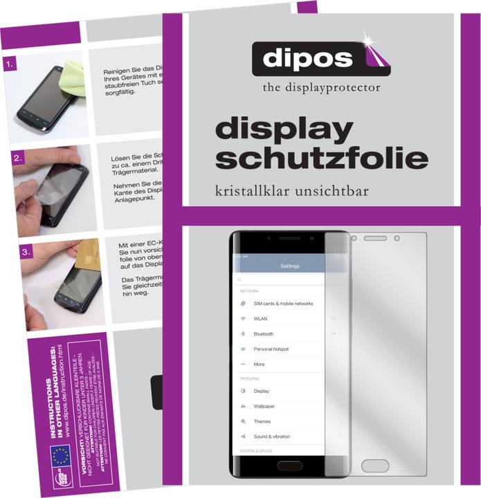 Actual product image Dipos Screen Protector Crystalclear (2 Piece, Xiaomi Mi Note 2)