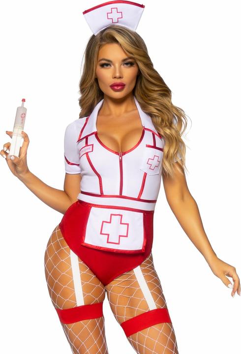 Immagine prodotto Leg Avenue Costume da infermiera sexy rosso/bianco S (S)