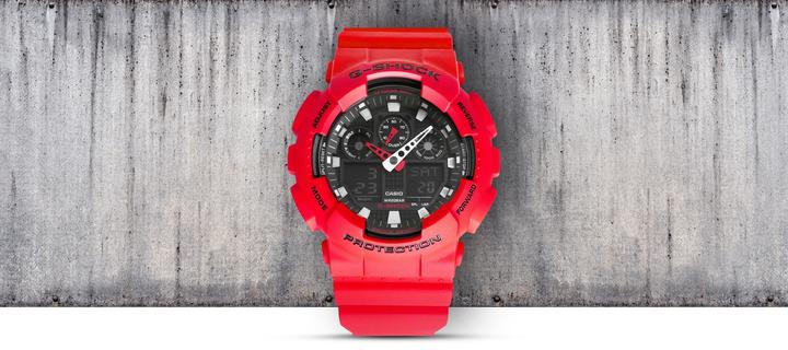 Produktbild Casio Ga-100b-4aer (Digitaluhr, Analoguhr, Chronograph, 51 mm)