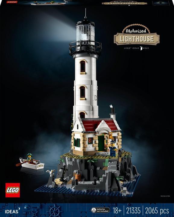 Productafbeelding LEGO Gemotoriseerde vuurtoren (21335, LEGO Ideeën, LEGO Zeldzame Sets)