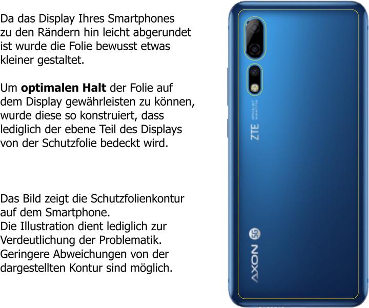 Image du produit Dipos Film de Protection d’écran Anti-Shock (2 pièce(s), ZTE Axon 10s Pro)