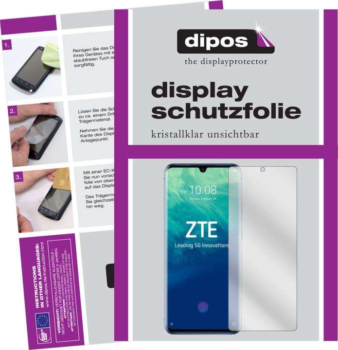 Image du produit Dipos Film de Protection d’écran Crystalclear (4 pièce(s), ZTE Axon 10s Pro)