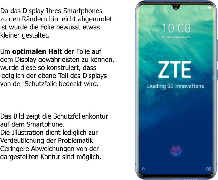 Image du produit Dipos Film de Protection d’écran Crystalclear (4 pièce(s), ZTE Axon 10s Pro)