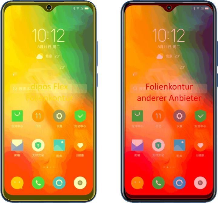 Immagine prodotto Dipos Pellicola Protettiva Full-Cover 3D (3 Pezzo/i, Lenovo K6 Enjoy)