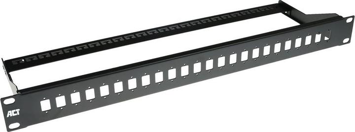Actual product image Fiber panel 24 ports unloaded FIBER PANEL 24 PORTS PASS
