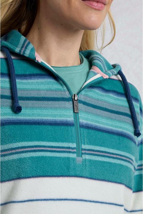 Produktbild Weird Fish Lana Kapuzenpullover mit kurzem Reissverschluss (46 D)