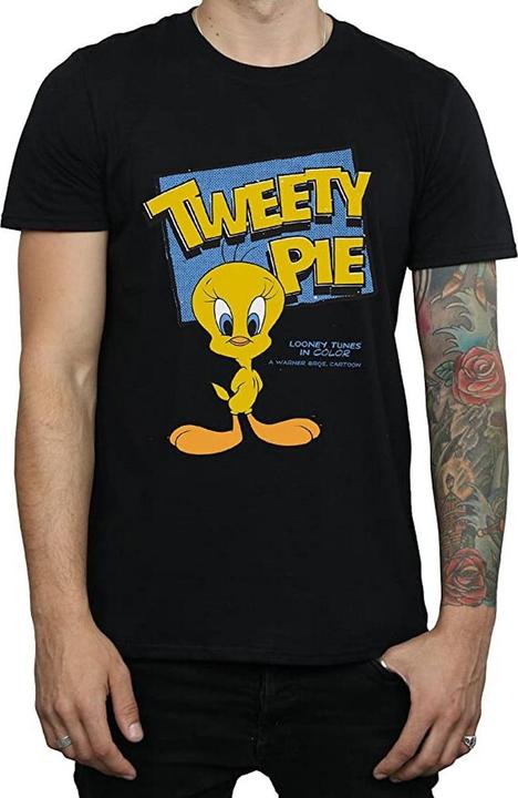 Actual product image Looney Tunes Mens Classic Tweety Cotton T-Shirt (S)