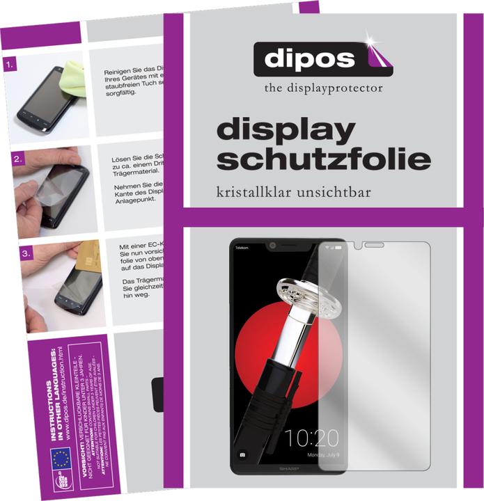 Actual product image Dipos Screen Protector Crystalclear (1 Piece, Sharp Aquos D10)