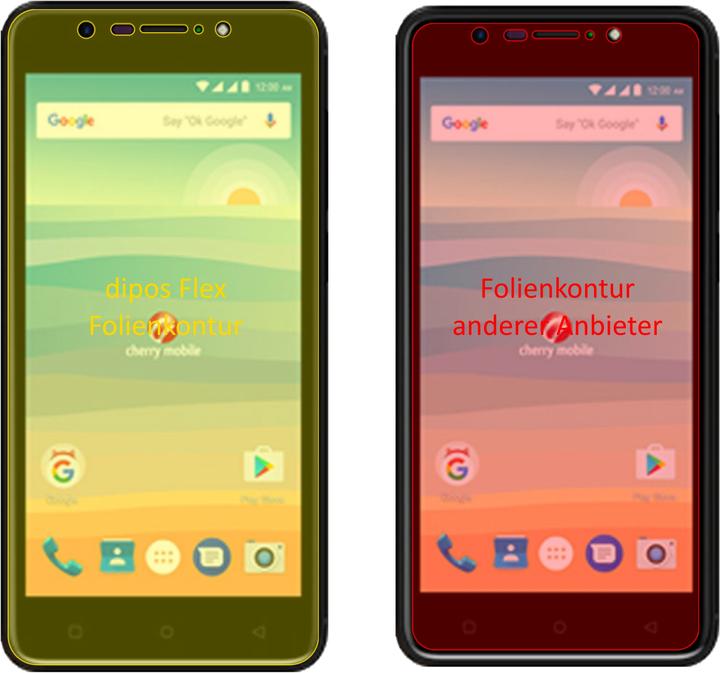 Produktbild Dipos Displayschutzfolie Full-Cover 3D (3 Stück, Cherry Mobile Flare S6)