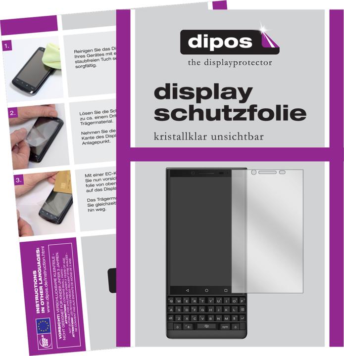 Produktbild Dipos Displayschutzfolie Crystalclear (2 Stück, Blackberry KEY2)