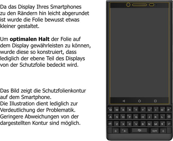 Produktbild Dipos Displayschutzfolie Crystalclear (2 Stück, Blackberry KEY2)