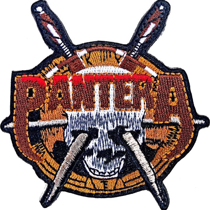 Produktbild Pantera Totenkopfmesser Aufnäher zum Aufbügeln (1 x)