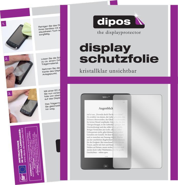 Produktbild Dipos Displayschutzfolie Crystalclear (2 Stück, epos)