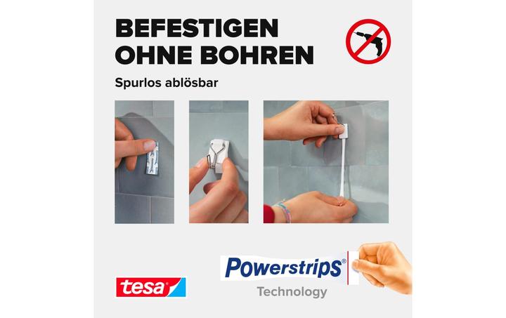 Actual product image tesa Powerstrips adhesive hooks Small