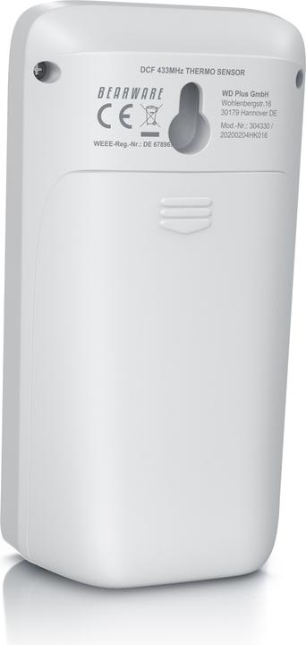 Produktbild Bearware Aussensensor für Wetterstationen, Temperatur & Luftfeuchtigkeit, 433MHz, Erweiterung inkl. Batterie