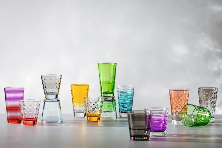 Image du produit Leonardo Verre à boire Optic Pastel 215 ml, 6 pièces, multicolore (0.22 l, 6 x)