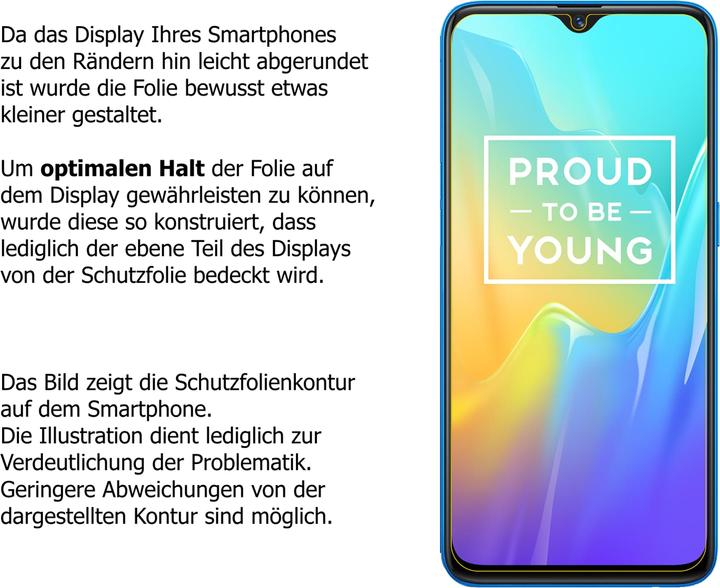 Actual product image Dipos Screen Protector Crystalclear (5 Piece, Oppo Realme 1)
