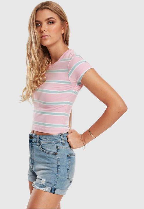 Produktbild Urban Classics Ladies Stripe Cropped Tee (S)