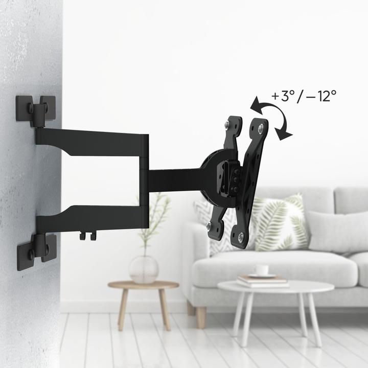 Image du produit Hama Support TV mural, inclinable, pivotant, extra-plat, 122 cm (48") jusqu'à 25 kg (Mur, 48", 25 kg)