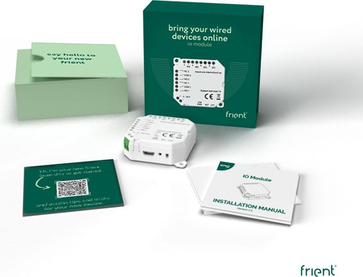 Actual product image Frient IO Module (Zigbee) (Switch actuator)
