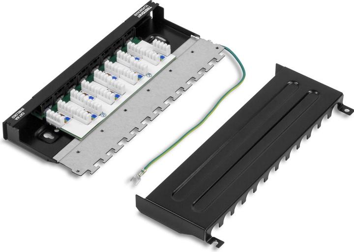 Actual product image Trendnet 8-port shielded patch panel for wall mounting