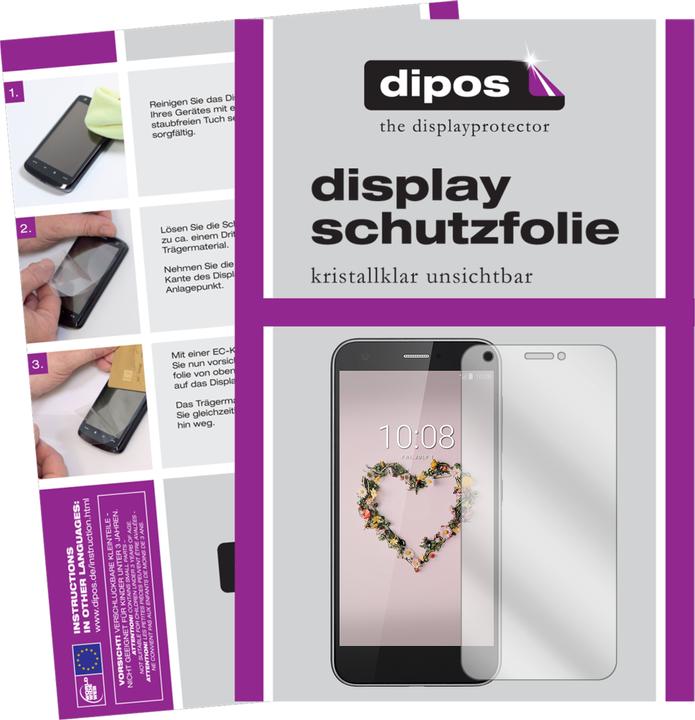 Produktbild Dipos Displayschutzfolie Crystalclear (2 Stück, ZTE Blade A512)