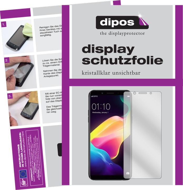 Produktbild Dipos Displayschutzfolie Crystalclear (6 Stück, Oppo F5 Youth)
