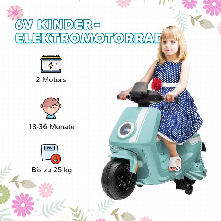 Immagine prodotto Aiyaplay Kinder Elektro-Motorrad Kunststoff, Metall Grün