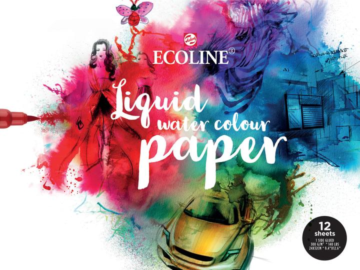 Talens Miscela Ecoline di carta (24 x 32 cm, Rigatura speciale, Copertina rigida)