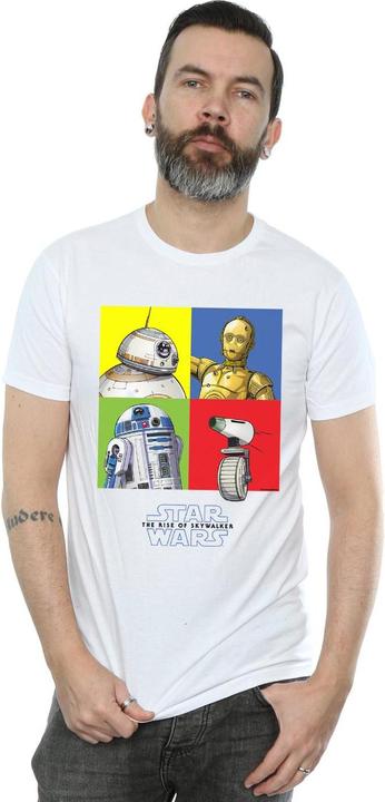 Produktbild Star Wars The Rise Of Skywalker Droid Squares TShirt (L)