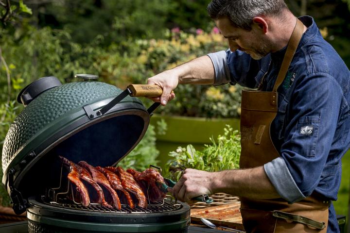 Image du produit BIG Green Egg Ribs and Roasting Rack voor M en S rvs (côtes et grille de rôtissage de l'oeuf vert pour
