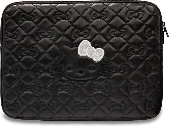 Hello Kitty Sleeve HKCSZPEKHBPK 14" czarny/black Zip PU Quilted Bows (14")